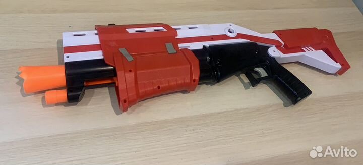 Пистолет ружье воздушное. игрушка. nerf fortnite