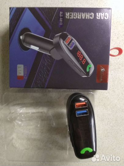 Фм. Автомодулятор с блютузом (трансмиттер фм,авт.)