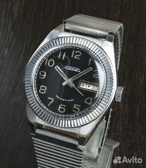 Винтажные мужские часы СССР Ракета Ролекс черные