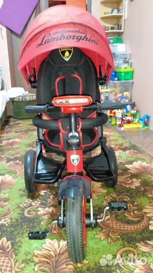 Детский велосипед коляска Lamborghini