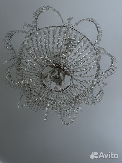 Светильник потолочный хрустальный Гусь-хрусталь