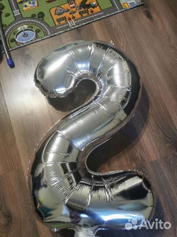 Воздушный шар цифра 2/шарики на день рождения