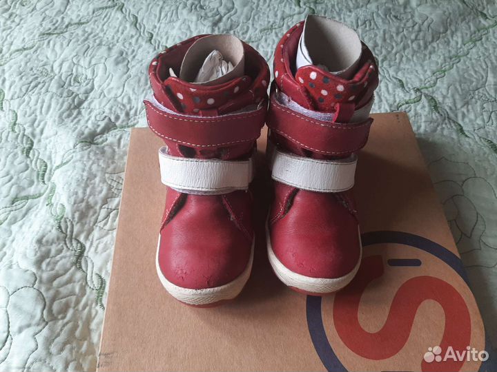 Зимние ботинки кожаные shagovita