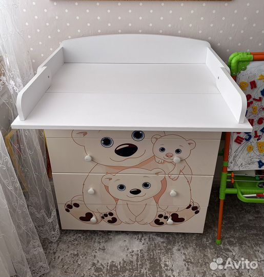 Комод детский с пеленальнальным столиком