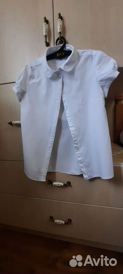 Рубашка белая школьная для девочки