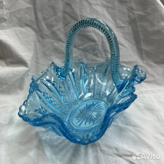 Старинная вазочка корзиночка отъ М.Ф. на 10 летъ