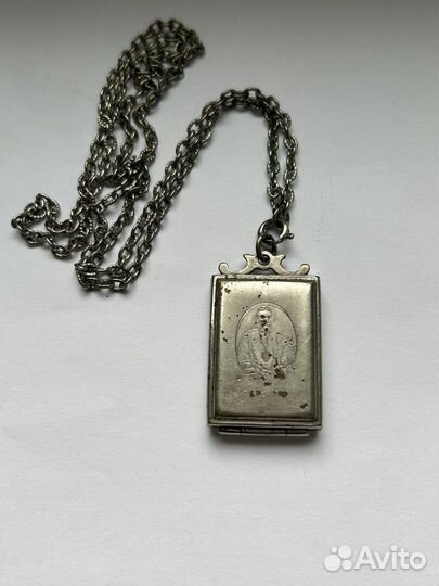Кулон мощевик Иоаннъ Кронштадтский. 19 век