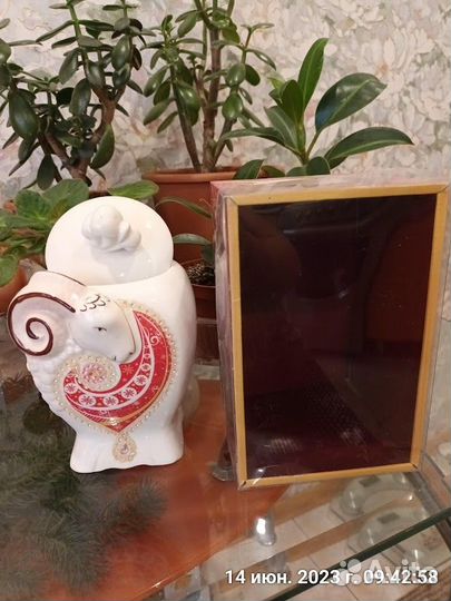 Керамическая чайница Козлик - Барашек