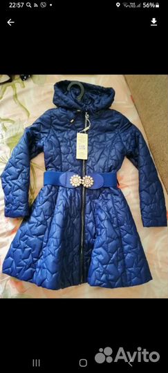 Пальто для девочки 134