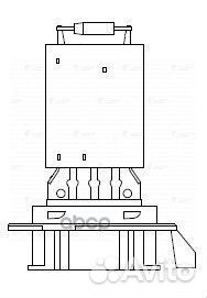 Резистор отопителя renault logan (luzar) Luzar 880