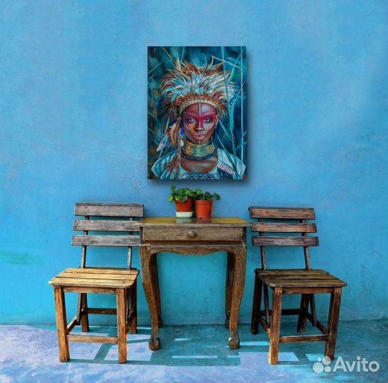 Картина интерьерная Африканская девушка