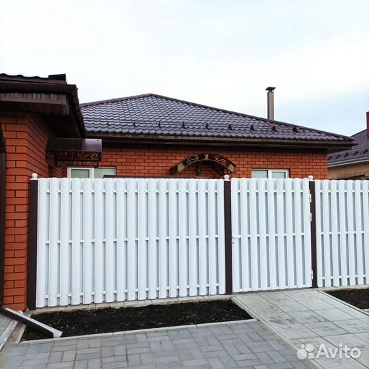 Металлический штакетник (евроштакетник)