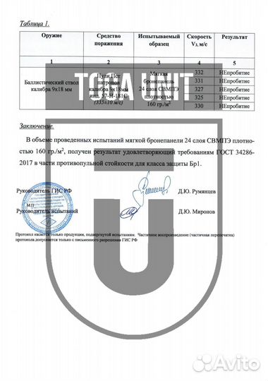 Баллистика в пояс Бр1