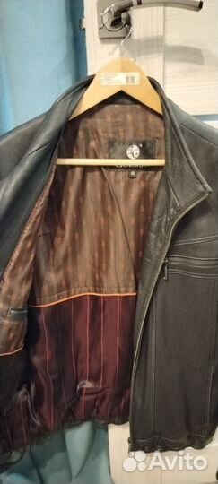 Кожаная куртка мужская