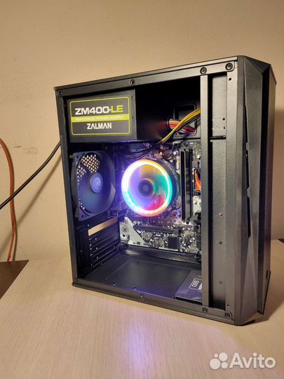 Пк для работы и игрушек. Ryzen 2200G, 16gb озу,SSD