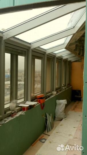 Стеклянная крыша, Остекление террас