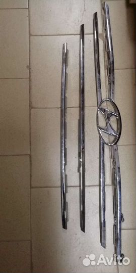 Молдинги решетки радиатора Hyundai Tucson 3 2018