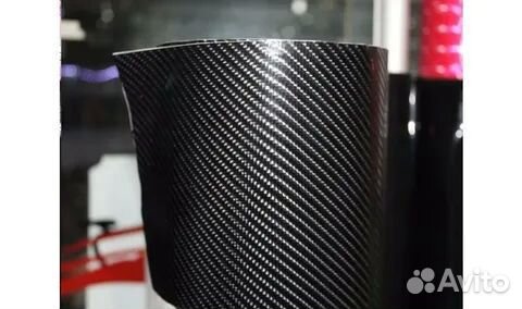 Пленка черная глянцевая под карбон holex