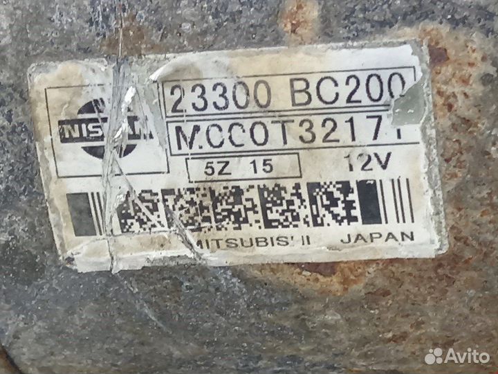 Стартер Nissan Note