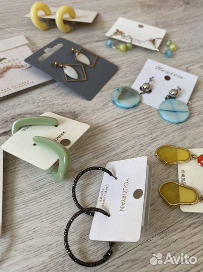 Бижутерия серьги