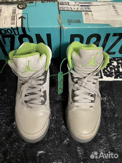 Nike air jordan 5 green bean