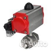 Кран шаровой DN.ru BV3232P(2pc) -FP-T-ISO-H Ду20 Ру63, полнопроходной внутреннняя резьба, нержавеюща