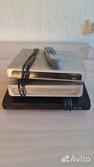 Dvd плеер, спутниковый тюнер, на запчасти