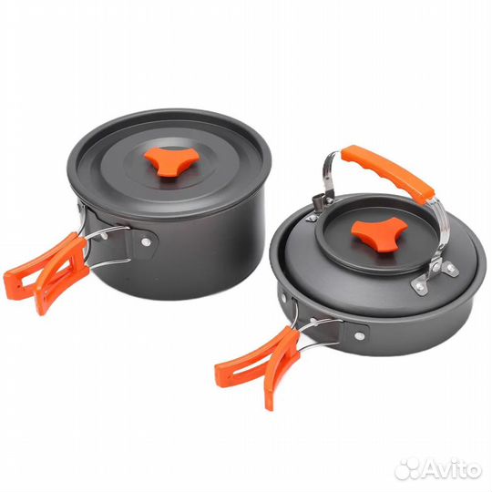 Набор посуды 5 предметов туристический (алюминевый