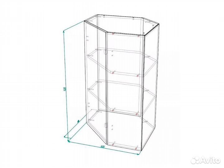 Кухня Лондон корпус шву 600х600 белый фасад шву 6