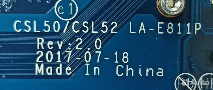 Материнская плата CSL50/CSL52 LA-E811P Rev: 2.0
