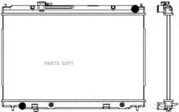 Радиатор охлаждения Инфинити М35 06-10