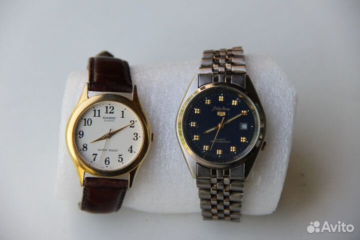 Часы Casio ремень кожа Часы Philip Persio браслет