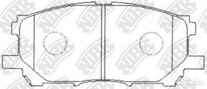 Nibk PN1497 Колодки тормозные дисковые перед