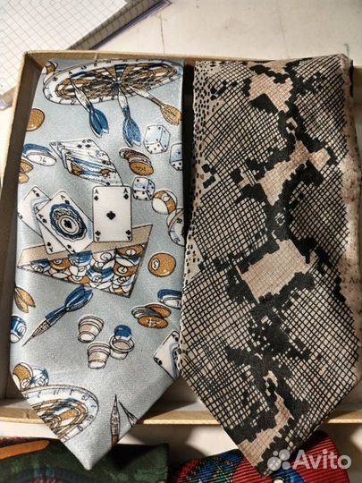 Винтажные галстуки, шелк. Супер