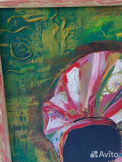 Картина декоративная в раме. 