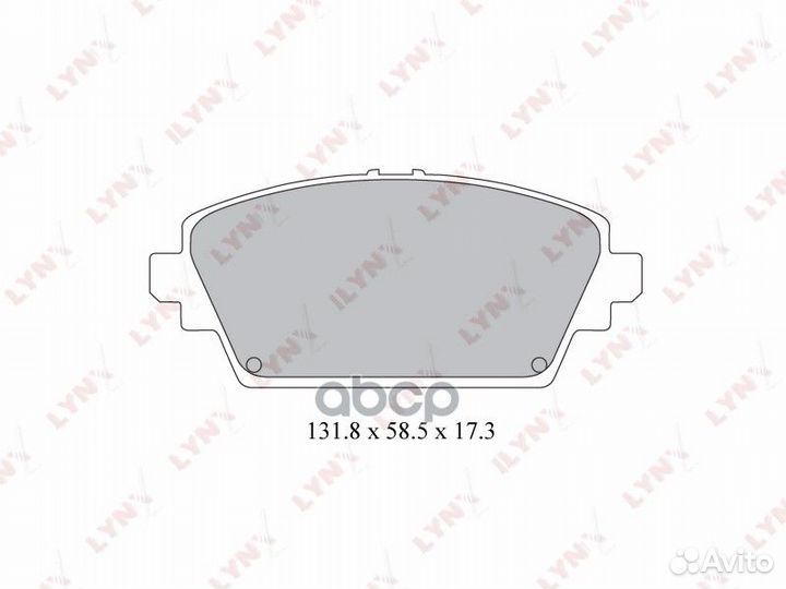 Колодки тормозные дисковые перед BD3422 LYN