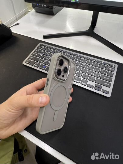 Прозрачный чехол magsafe iPhone 15 pro 15 pro max