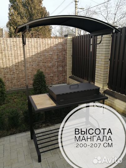 Мангал с крышей