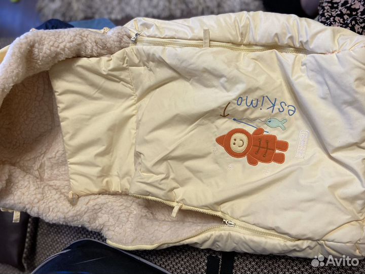 Утепленный конверт для коляски либо для санок