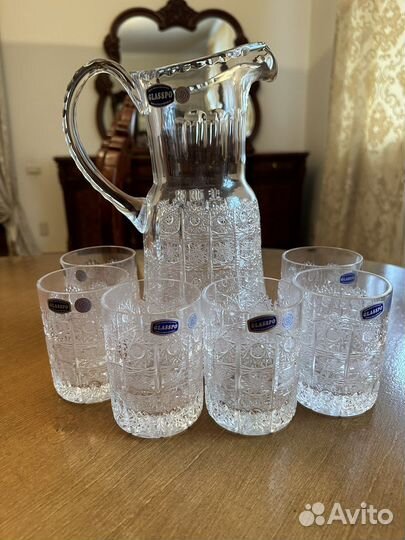 Графин со стаканами Чехия