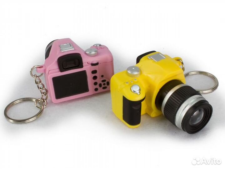 Брелок фотоаппарат свет + звук (зеленый)