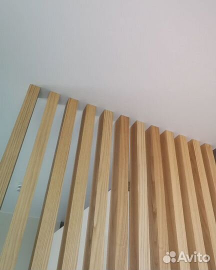 Перегородка из бруска баффели