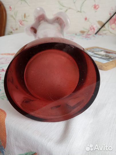 Марганцевое стекло. Ваза СССР