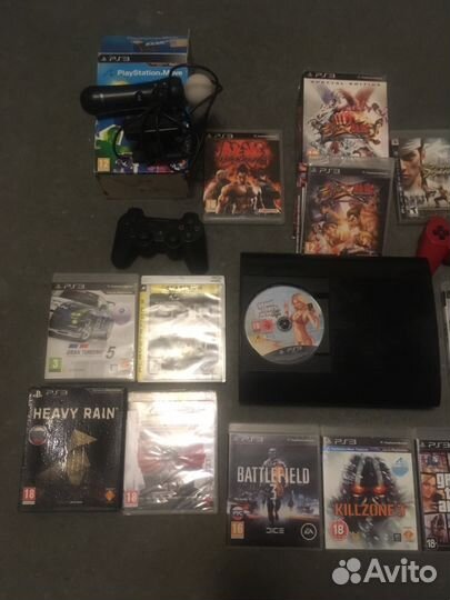 Sony PS3 Super Slim прошитая много игр на диске