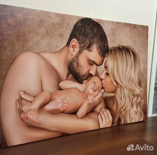 Картина/Портрет по фото на холсте за 3 часа.екб