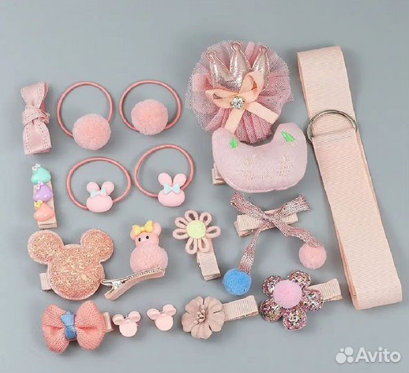 Набор резинок и заколок новый