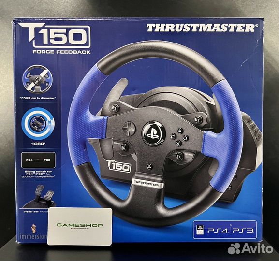 Thrustmaster Руль T150 Force Feedback PC, PS3, PS4