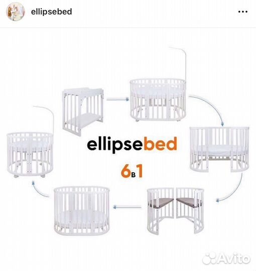 Детская кроватка трансформер