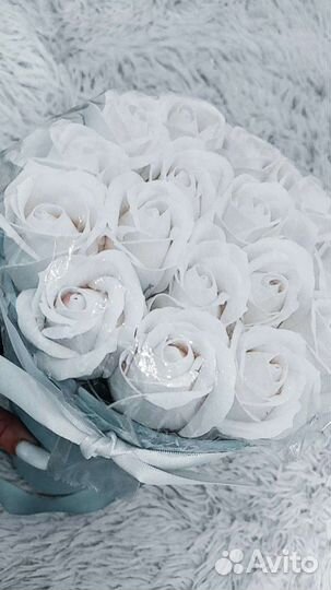 Букет из мыльных роз