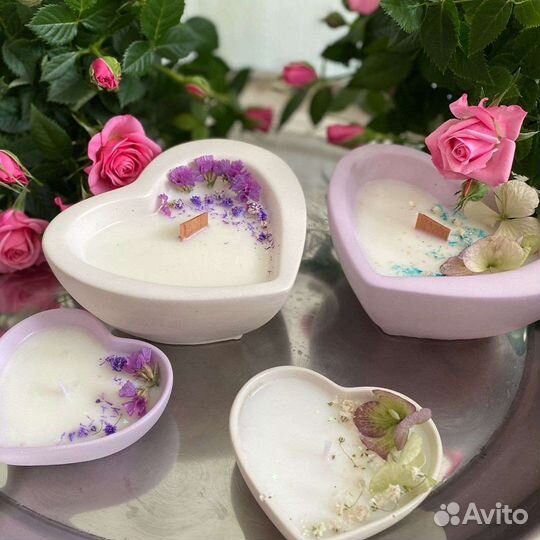 Ароматические свечи из гипса